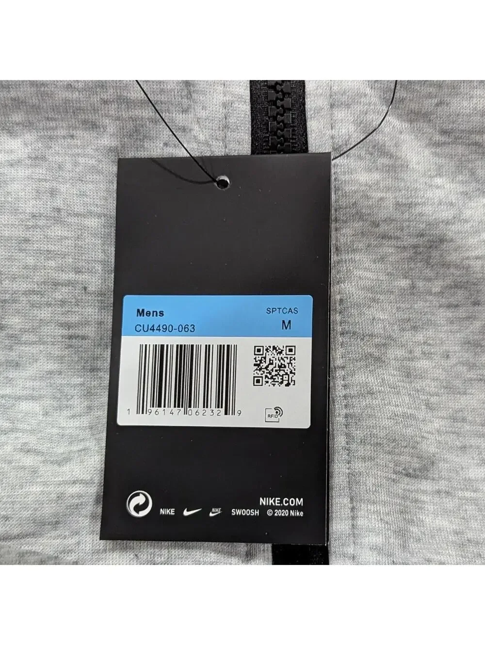 Nike Tech Fleece Full Zip Hoodie M Grey CU4490-063 NWT - Picture 9 of 9